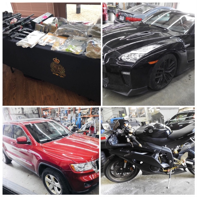 Items seized during Project Blowfish.